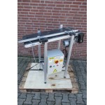 38 cm breed lengte 100 cm, snelheid regelbaar. Gebruikt.